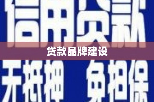 崇安贷款品牌建设