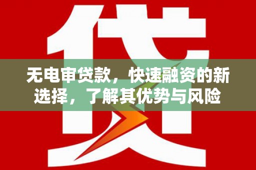 崇安无电审贷款，快速融资的新选择，了解其优势与风险