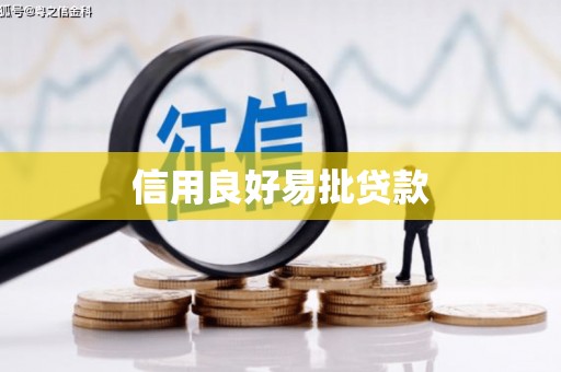 崇安信用良好易批贷款