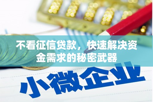崇安不看征信贷款，快速解决资金需求的秘密武器