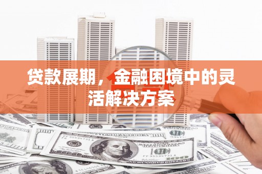 崇安贷款展期，金融困境中的灵活解决方案