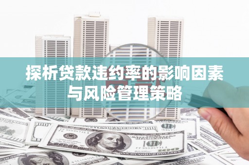 崇安探析贷款违约率的影响因素与风险管理策略