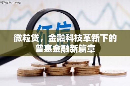 崇安微粒贷，金融科技革新下的普惠金融新篇章
