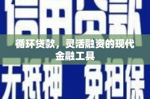 崇安循环贷款，灵活融资的现代金融工具