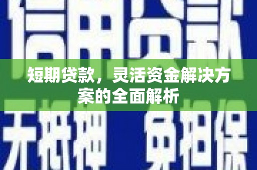 崇安短期贷款，灵活资金解决方案的全面解析