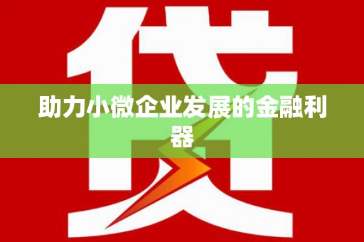 崇安助力小微企业发展的金融利器