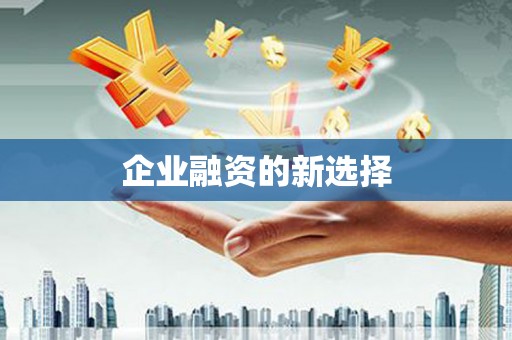 崇安企业融资的新选择